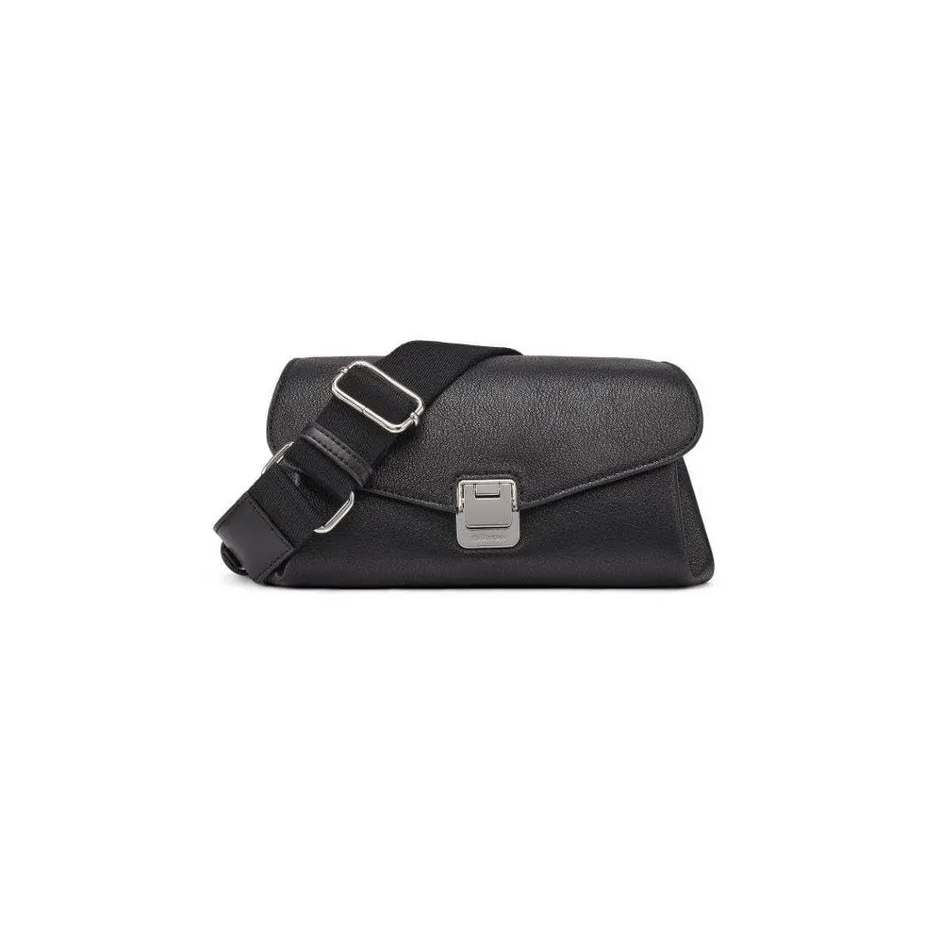Calvin Klein Kala Organizational Flap Crossbody One Size Black/silver