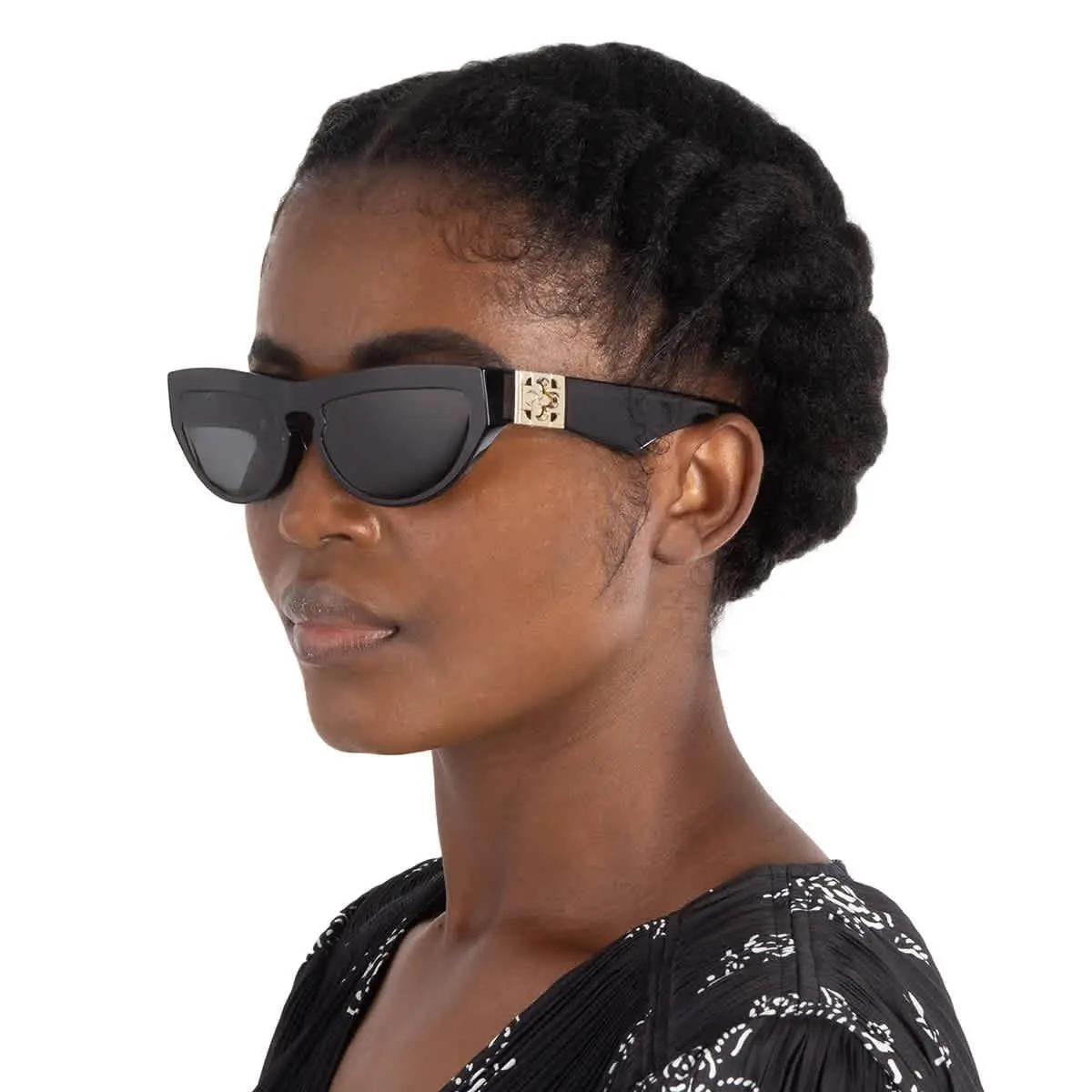 Burberry Dark Grey Cat Eye Ladies Sunglasses BE4422U 411287 58 BE4422U 411287 58