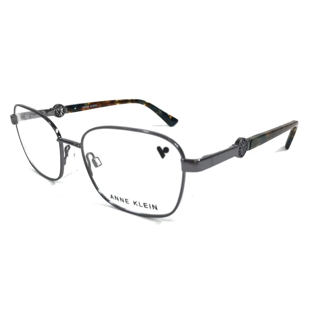 Anne Klein Eyeglasses Frames AK5103 030 Slate Tortoise Square Wire Rim 52-17-140