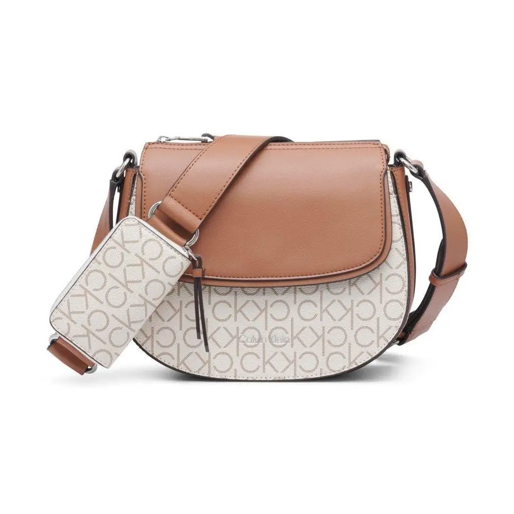 Calvin Klein Bella Novelty Crossbody One Size Vanilla/khaki/caramel Linear