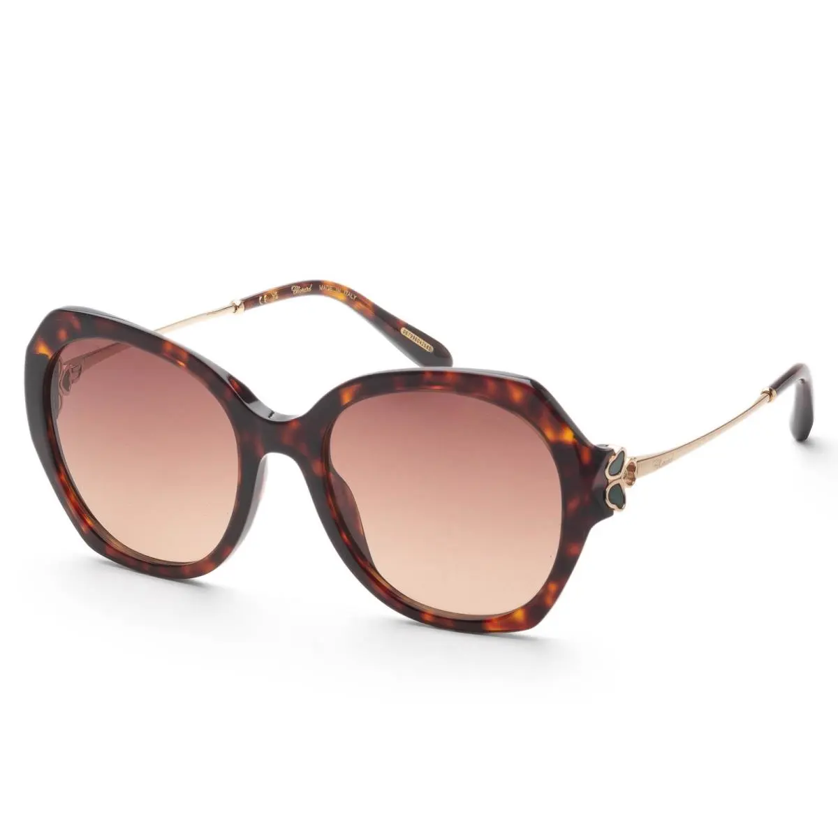 Chopard Women`s 54mm Brown Yellow Havana Sunglasses SCH354V540743