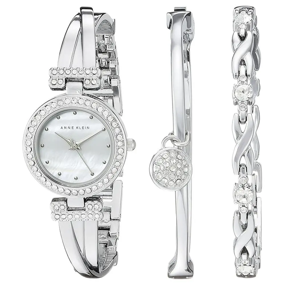 Anne Klein Women`s Classic 34 Quartz Watch AK-5369SVST