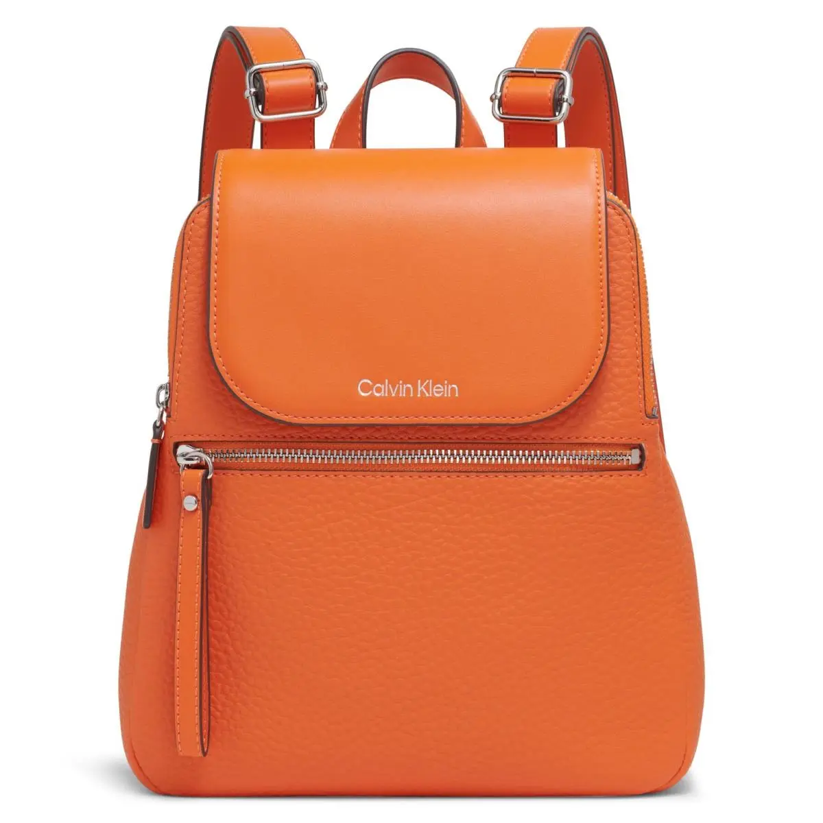 Calvin Klein Reyna Novelty Key Item Flap Backpack One Size Mandar - mandarin
