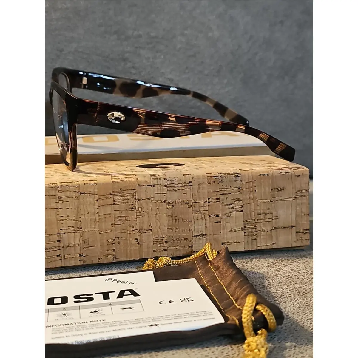 Costa Del Mar Salina RX 06A9051V Coral Tortoise Eyeglass Frames 53-20