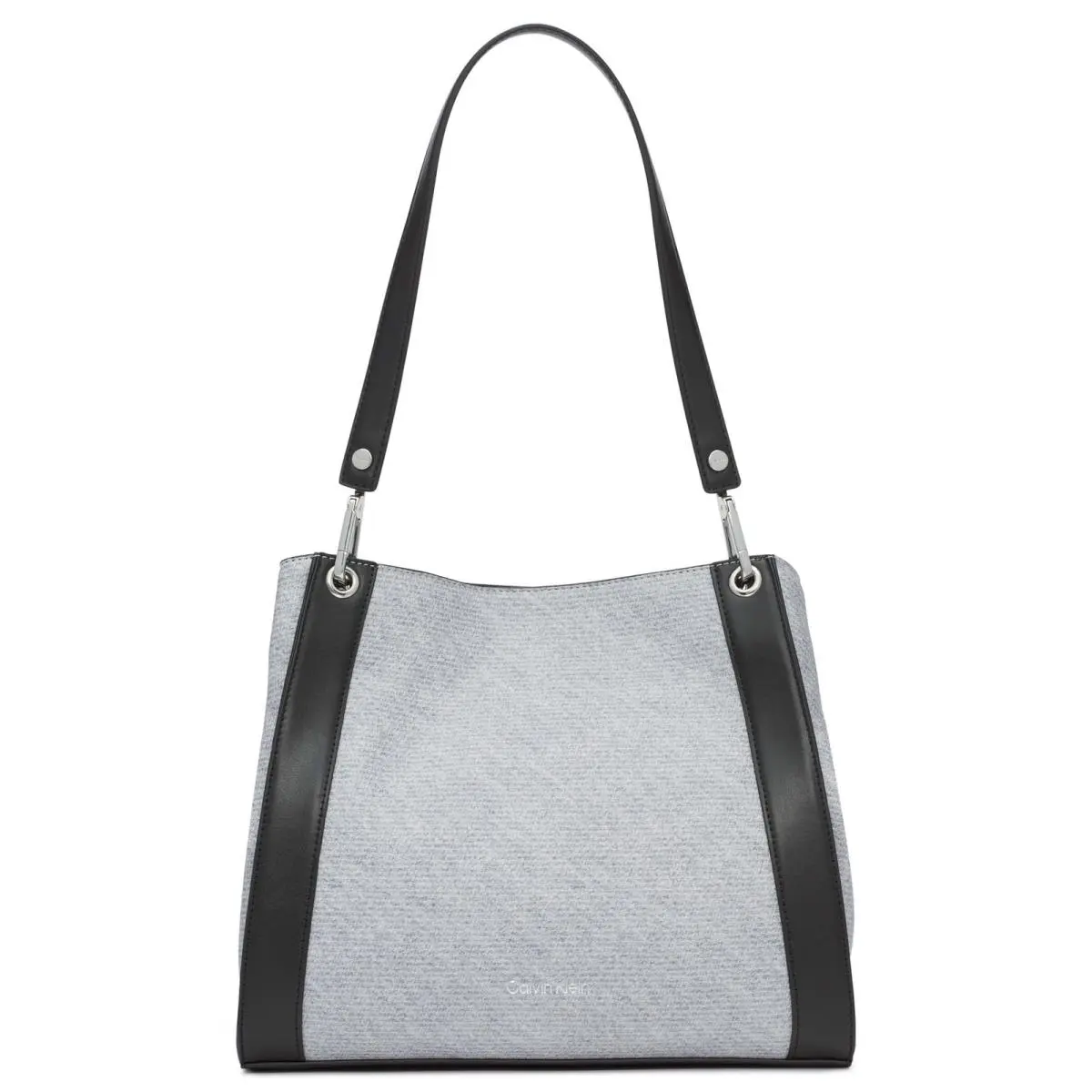 Calvin Klein Reyna Novelty Triple Compartment Shoulder Bag One Size Gray