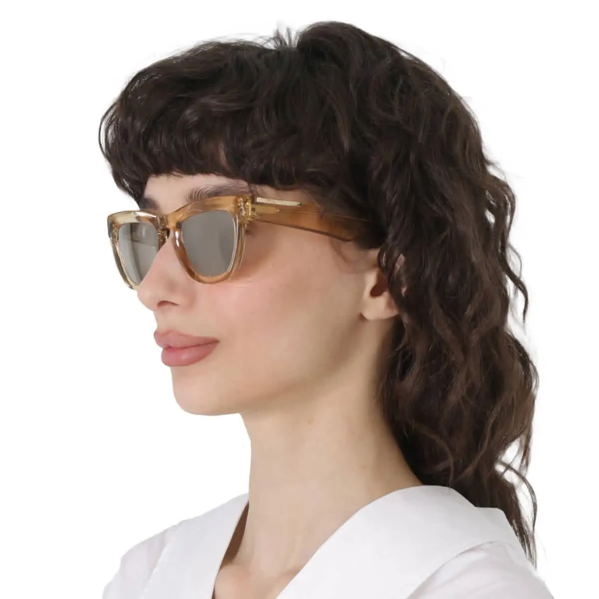 Burberry Light Brown Mirrored Gold Square Ladies Sunglasses BE4415U 40635A 52