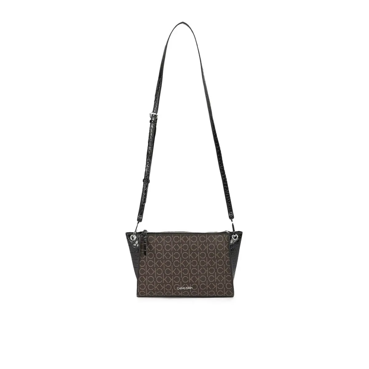 Calvin Klein Reyna Crossbody One Size Brown/khaki/black Logo