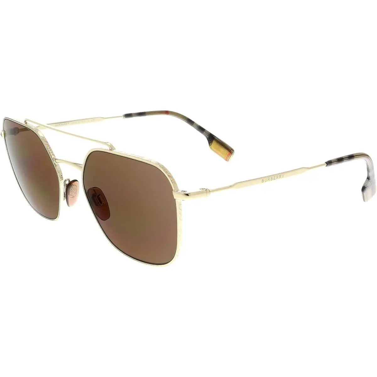 Burberry BE3107 110973 56mm Sunglasses Gold / Brown Solid Lens