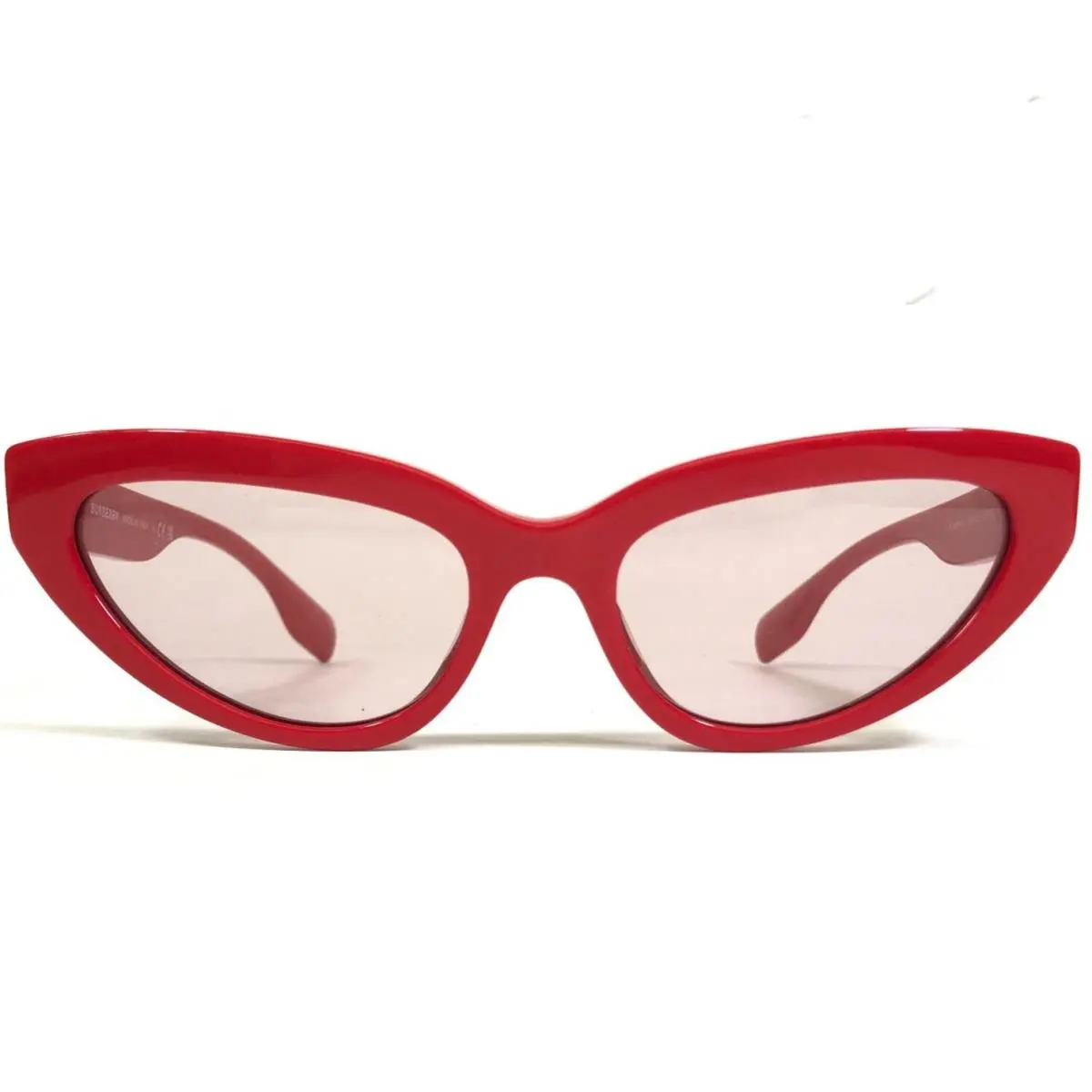 Burberry Sunglasses B4373-U 3919/5 Polished Red Gold Spellout Logos 54-18-140