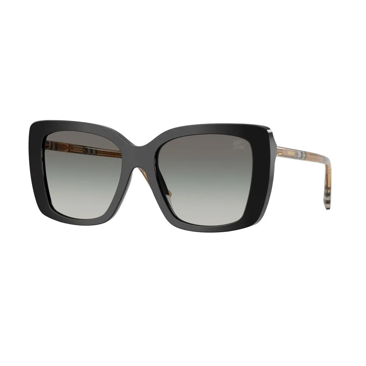 Women`s 54mm Black Checker Sunglasses BE4456F-416111-54 by Burberry