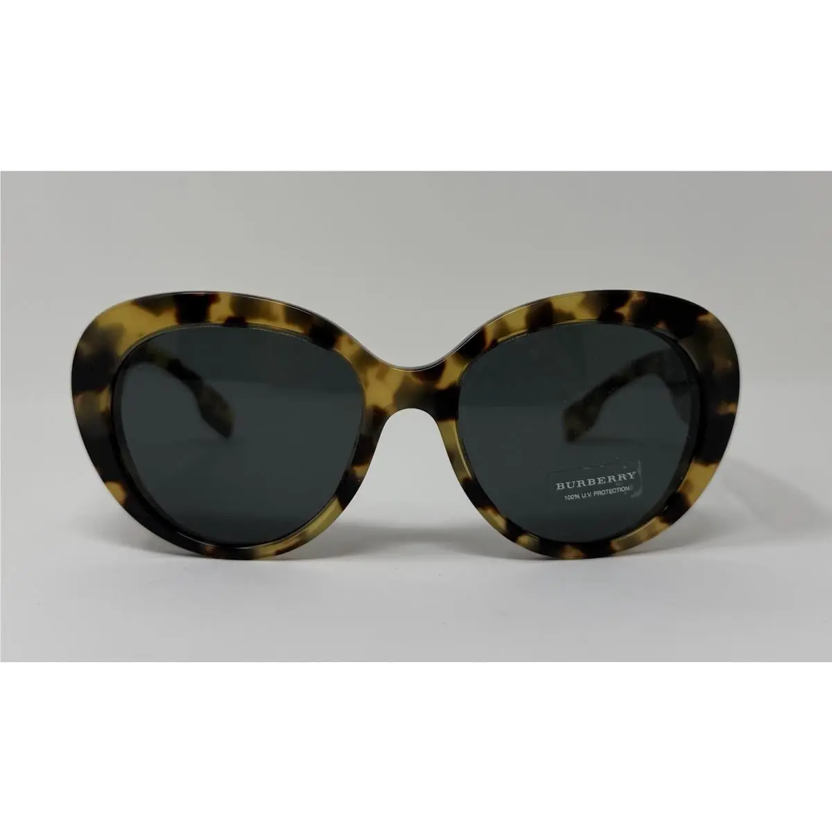 Burberry B4298 3278/87 Brown Tortoise Cat-eye Sunglasses Grey Lens 54-18-140