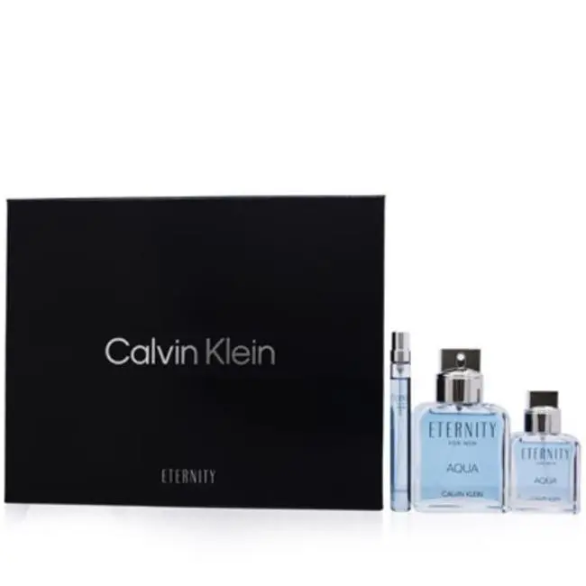 Calvin Klein EAQM8B Eternity Aqua Men Klein Gift Set For Men - 3 Piece