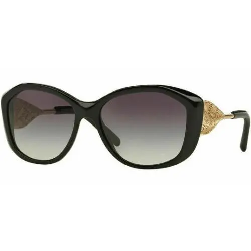 Burberry Women`s Black Oversize Round Sunglasses BE4280Q 30018G 57 Italy