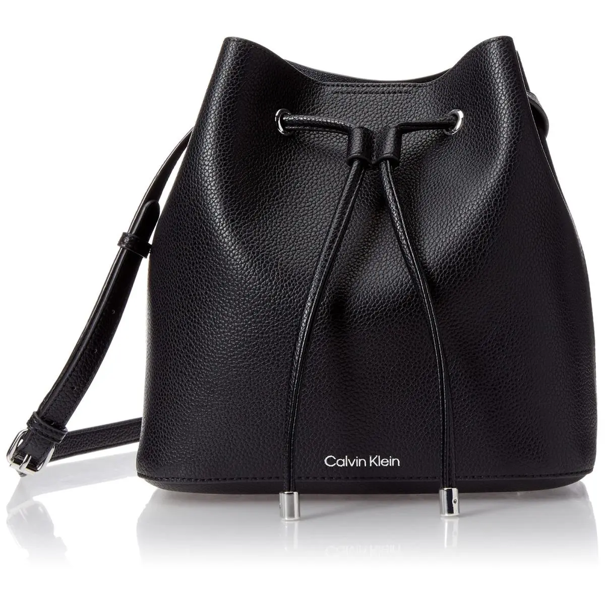 Calvin Klein Gabrianna Novelty Bucket Shoulder Bag One Size Black/silver 1