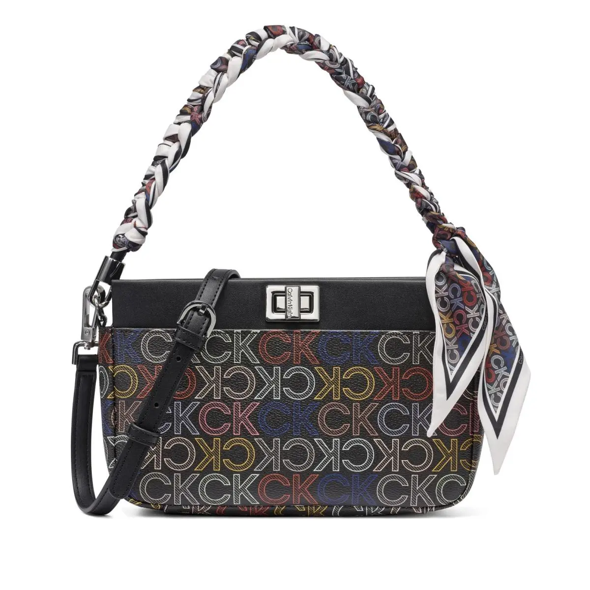 Calvin Klein Talita Top Zip Demi Shoulder Bag Brown One Size Multi