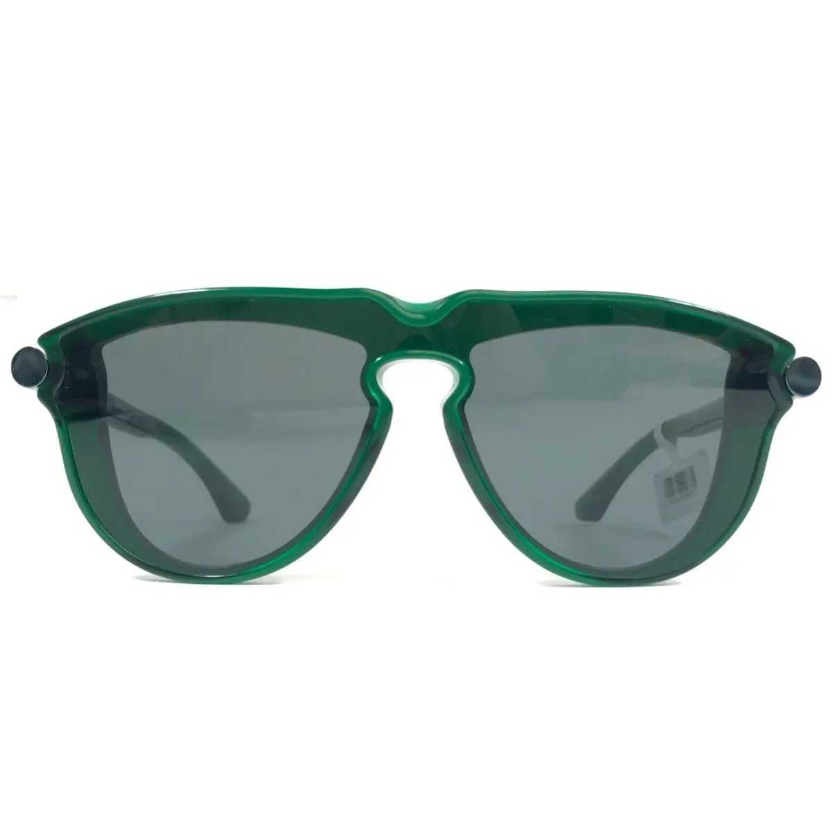 Burberry Sunglasses B4427-F 4104/87 Green Irregular Frames with Dark Grey Lenses