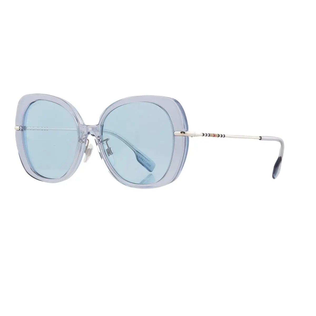Burberry Eugenie Blue Butterfly Ladies Sunglasses BE4374F 402380 55 - Frame: Azure, Lens: Blue