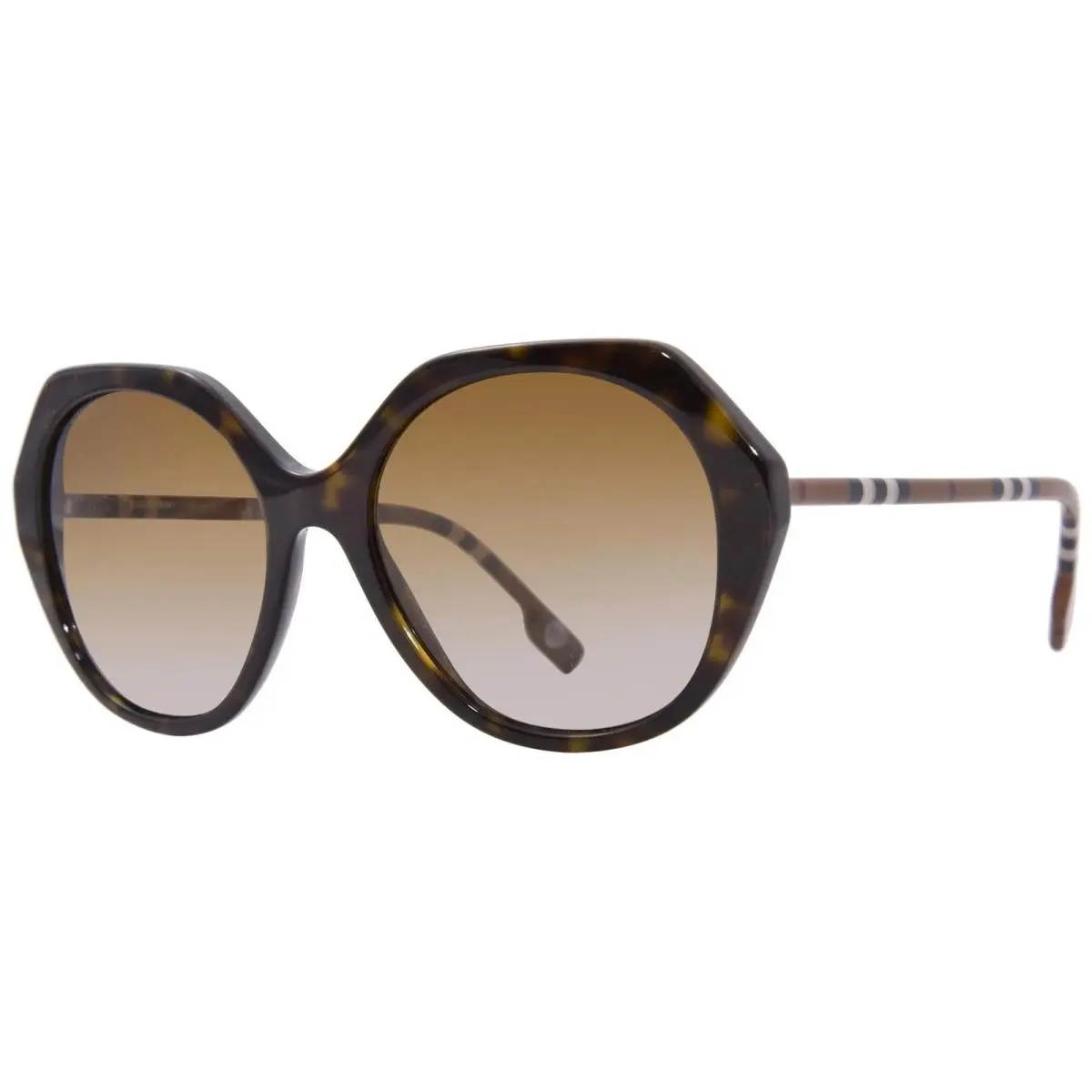 Burberry Vanessa BE4375 4017T5 Sunglasses Women`s Havana/polarized Brown 55mm - Frame: Havana, Lens: Brown