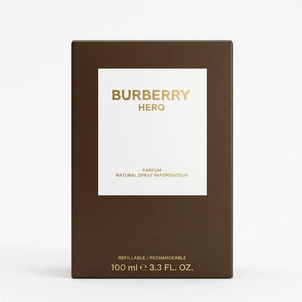 Burberry Hero Parfum Refillable- Rechargeable Natural Spray 100 ML/3.3 Fl.oz