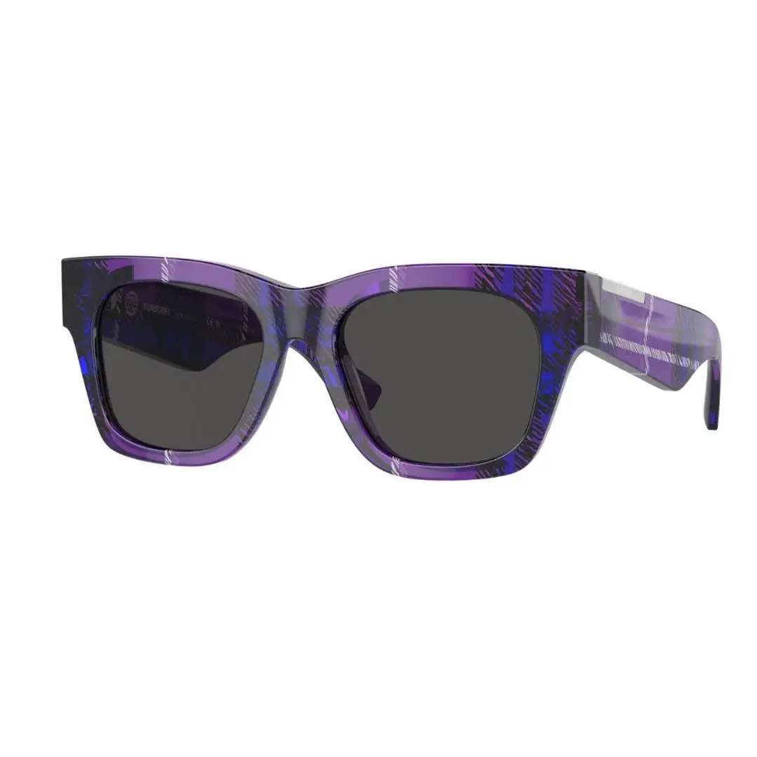 Burberry Women`s 52mm Checker Violet Sunglasses BE4424F 411387 52