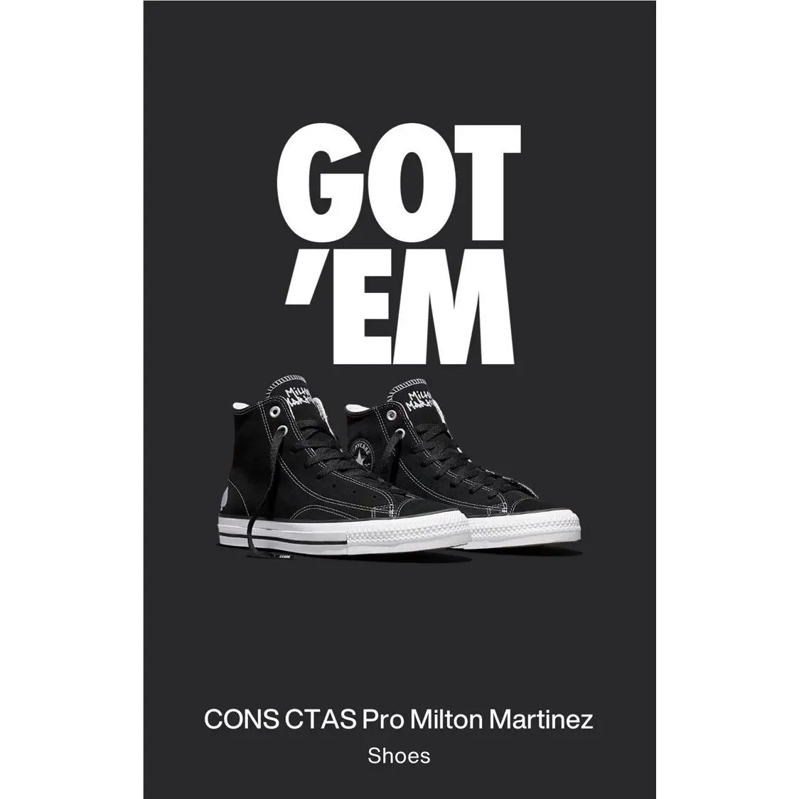 Converse Milton Martinez Ctas Pro High Top Sneaker Sz 11 Men’s A17708C-001