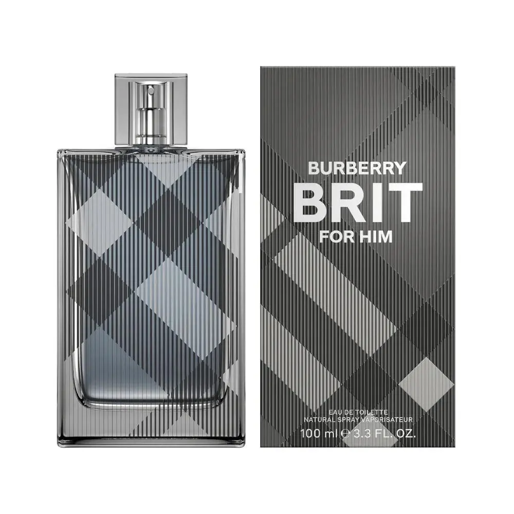 Burberry Brit For Him Edt Spray 3.3 oz Men Cologne