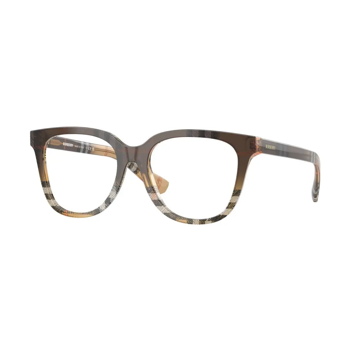 Burberry Women`s 52mm Checker Khaki Green Eyeglasses BE2439F-4202-52