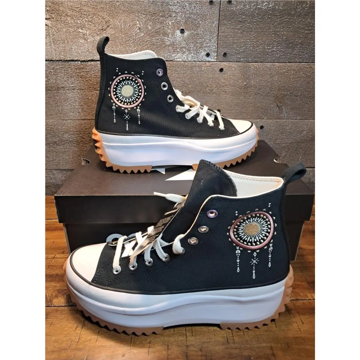 Converse Run Star Hike Hi Platform Women Shoes Sz 10 Ritual Rose Black A08833C