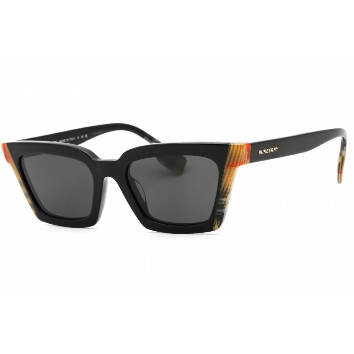 Burberry Briar Black-vintage Check/dark Grey 52 mm Sunglasses BE4392U 405587