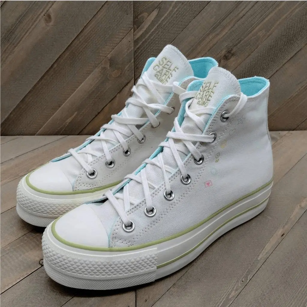 Converse Chuck Taylor All Star Lift Hi Self Care Club Platform Shoes Womens 8.5