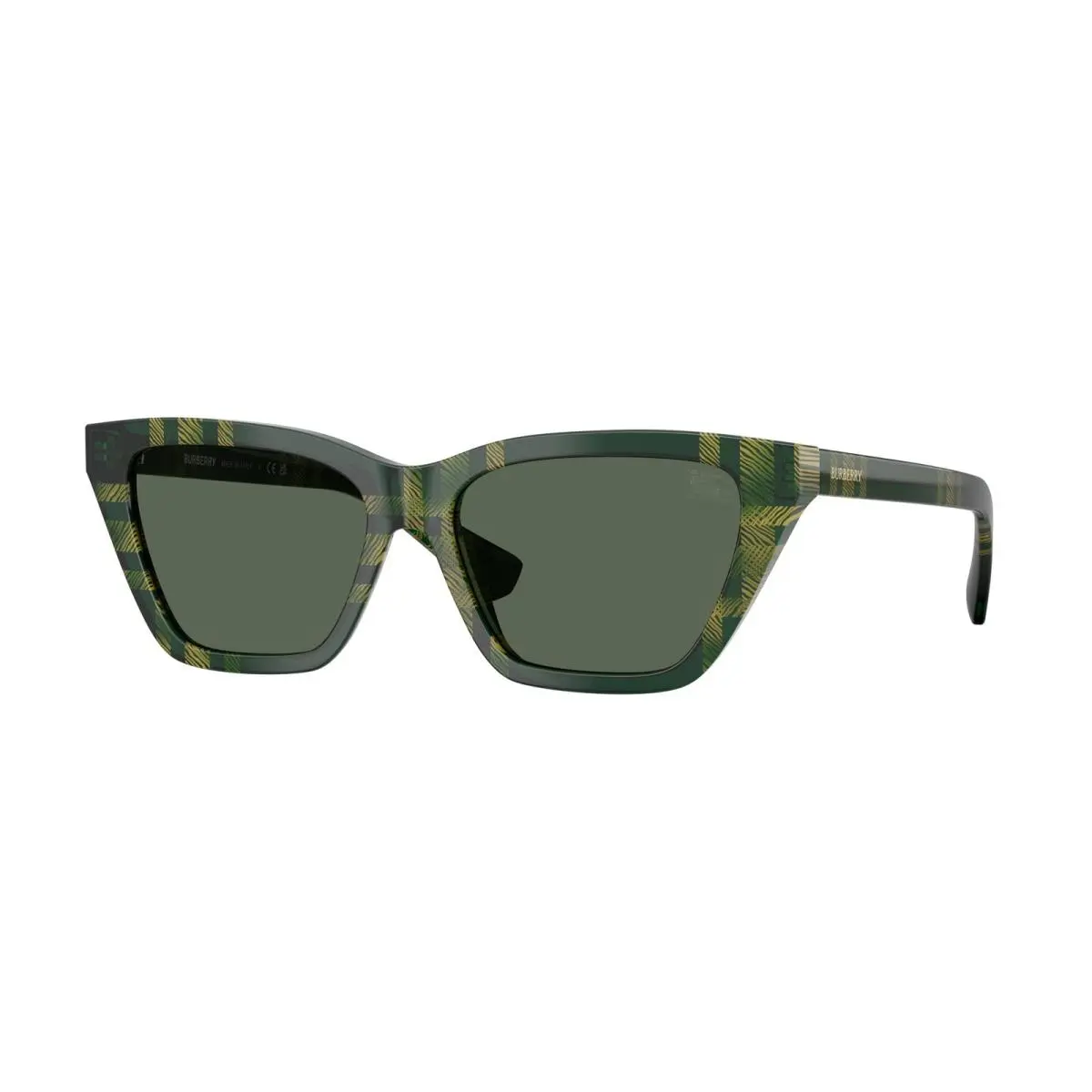 Burberry Women`s 54mm Checker Khaki Sunglasses BE4468F-416971-54
