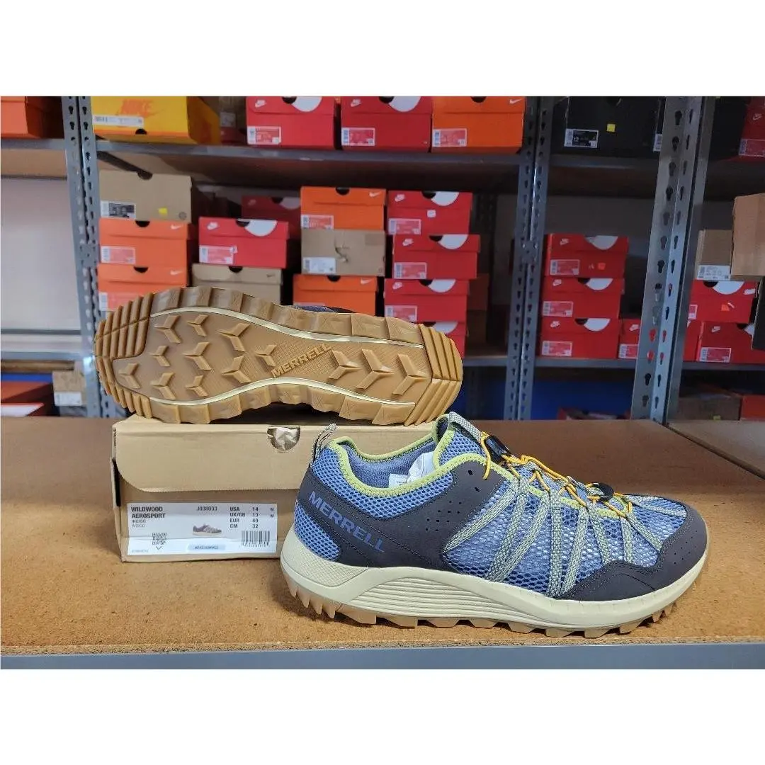 Merrell Wildwood Aerosport Men Shoes J038033 Indigo Size 14