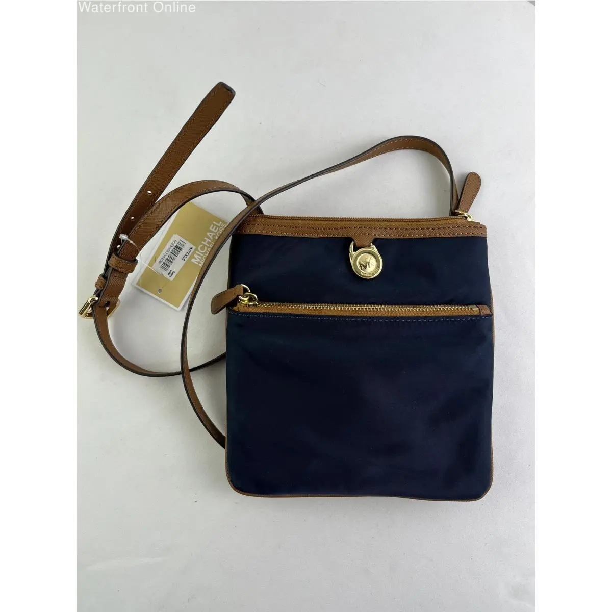Michael Kors Kempton Nylon Crossbody Handbag in Navy