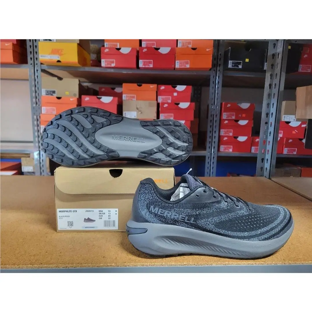 Merrell Morphlite Gtx Men Shoes J068219 Black Rock Size 14