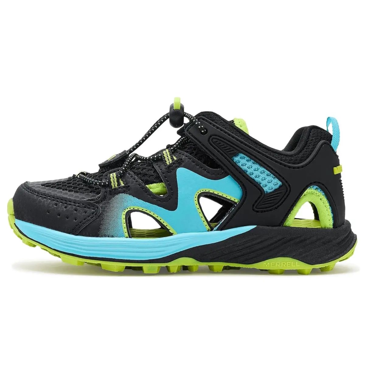 Merrell shoes - Black/Blue/Lime 9