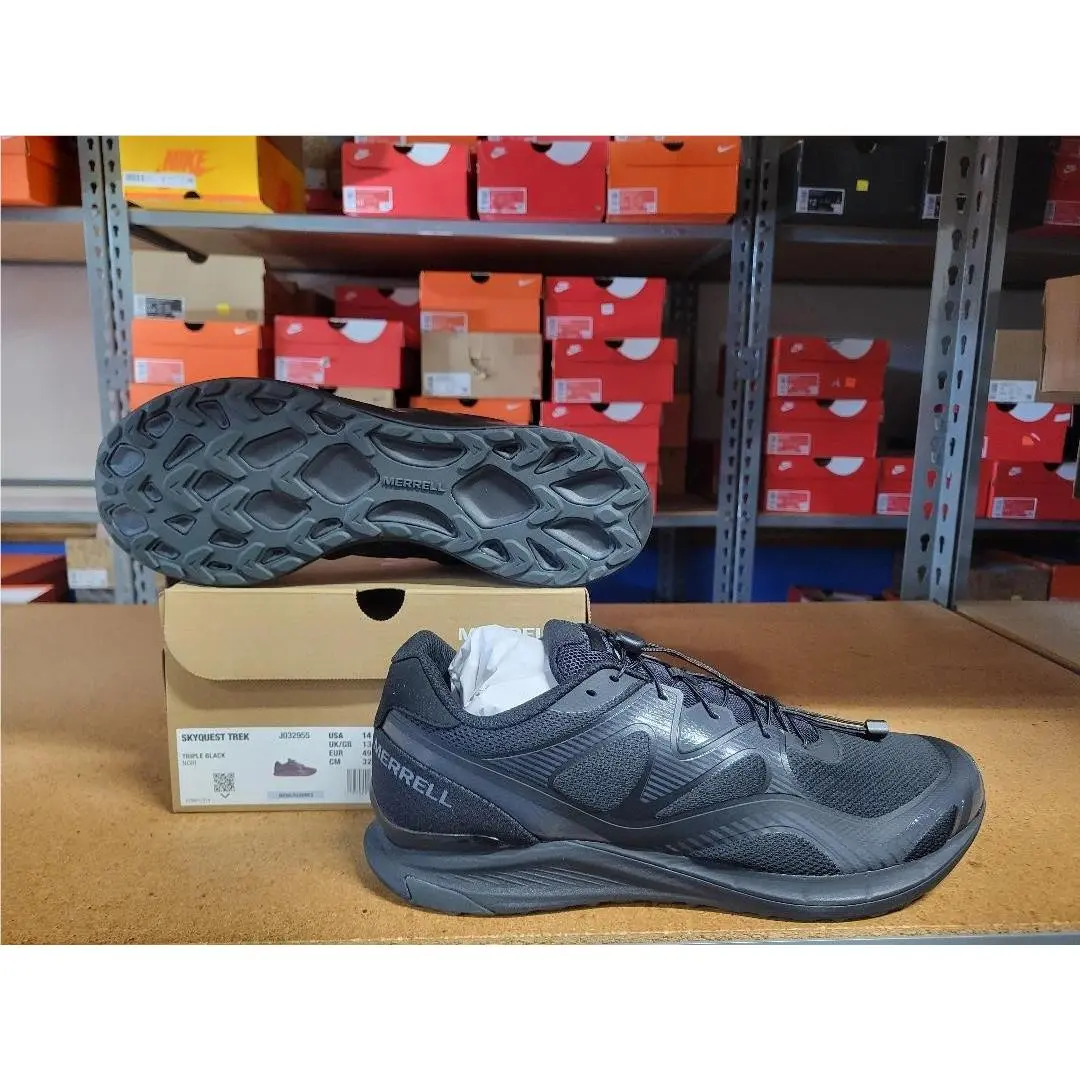 Merrell Skyquest Trek Men Shoes J032955 Triple Black Size 15