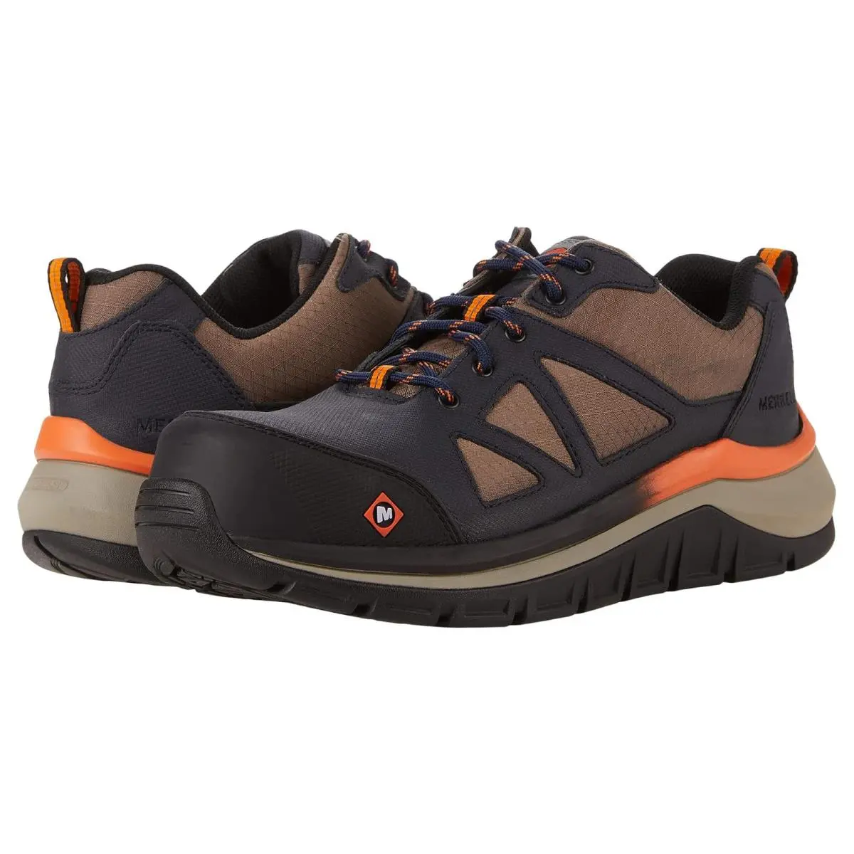 Man`s Sneakers Athletic Shoes Merrell Work Fullbench Speed CF - Brindle