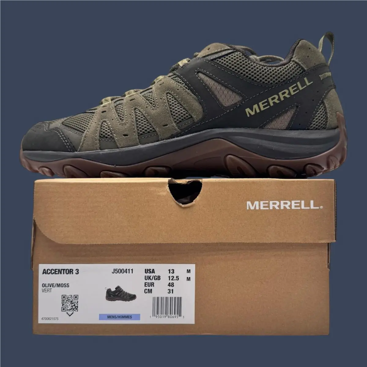 Merrell shoes - Merrell Accentor 3 | Olive/Moss | Men`s Hiking Shoe | J500411 14