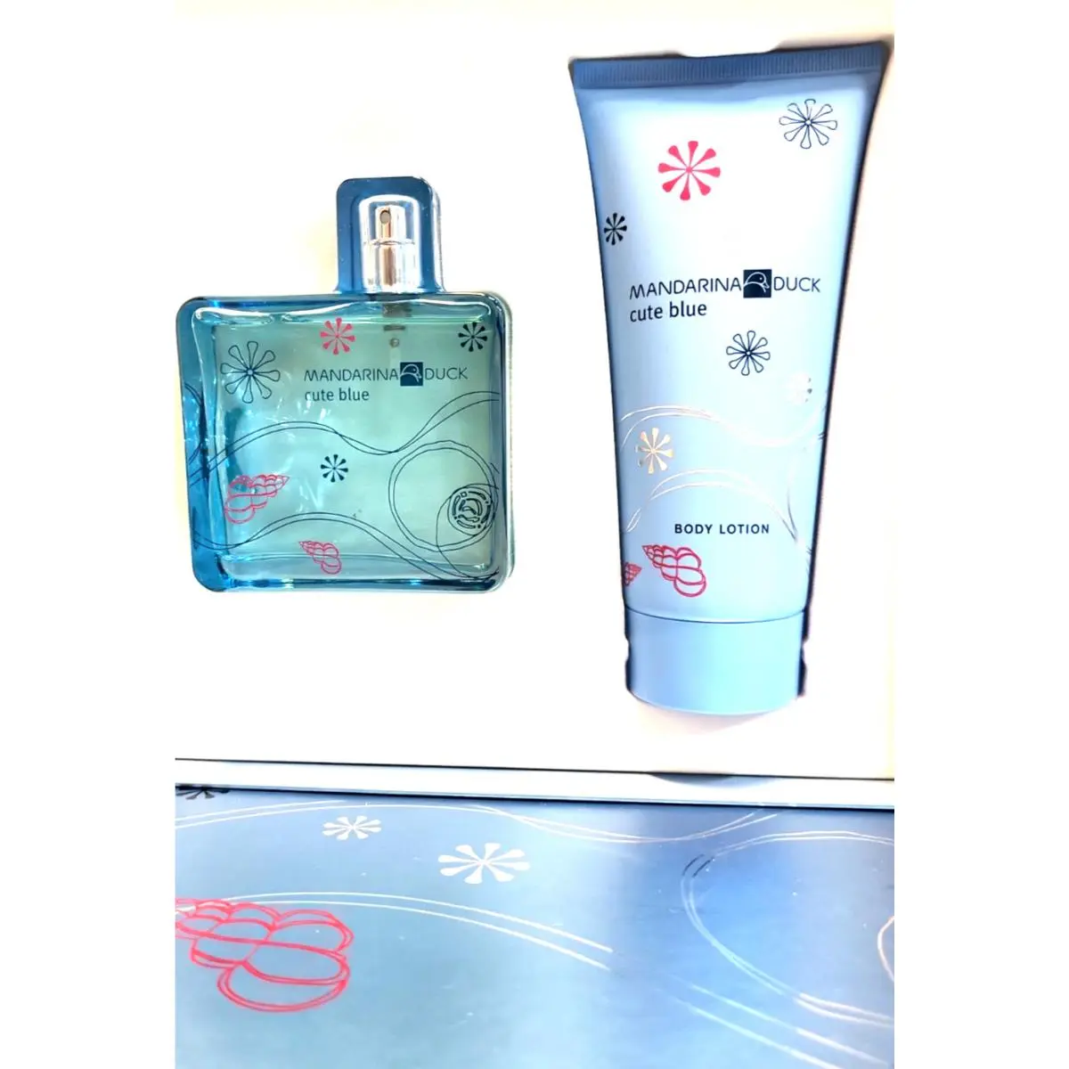 Mandarina Duck Cute Blue 3.4 oz Spray + 6.7 oz Body Lotion In Retail Box