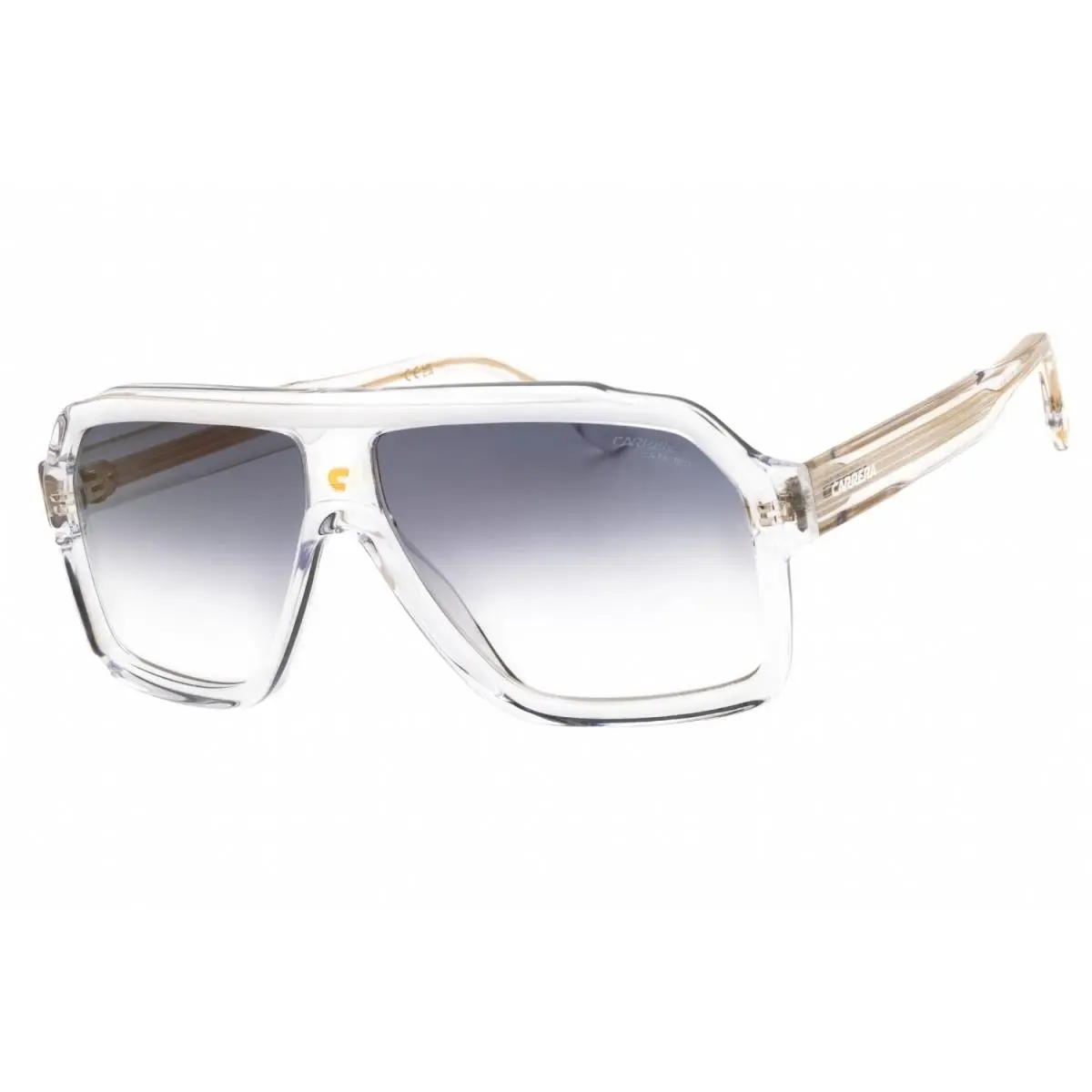 Carrera 1053 S 0900 1V Sunglasses Crystal Frame Blue Gray Lenses 60mm
