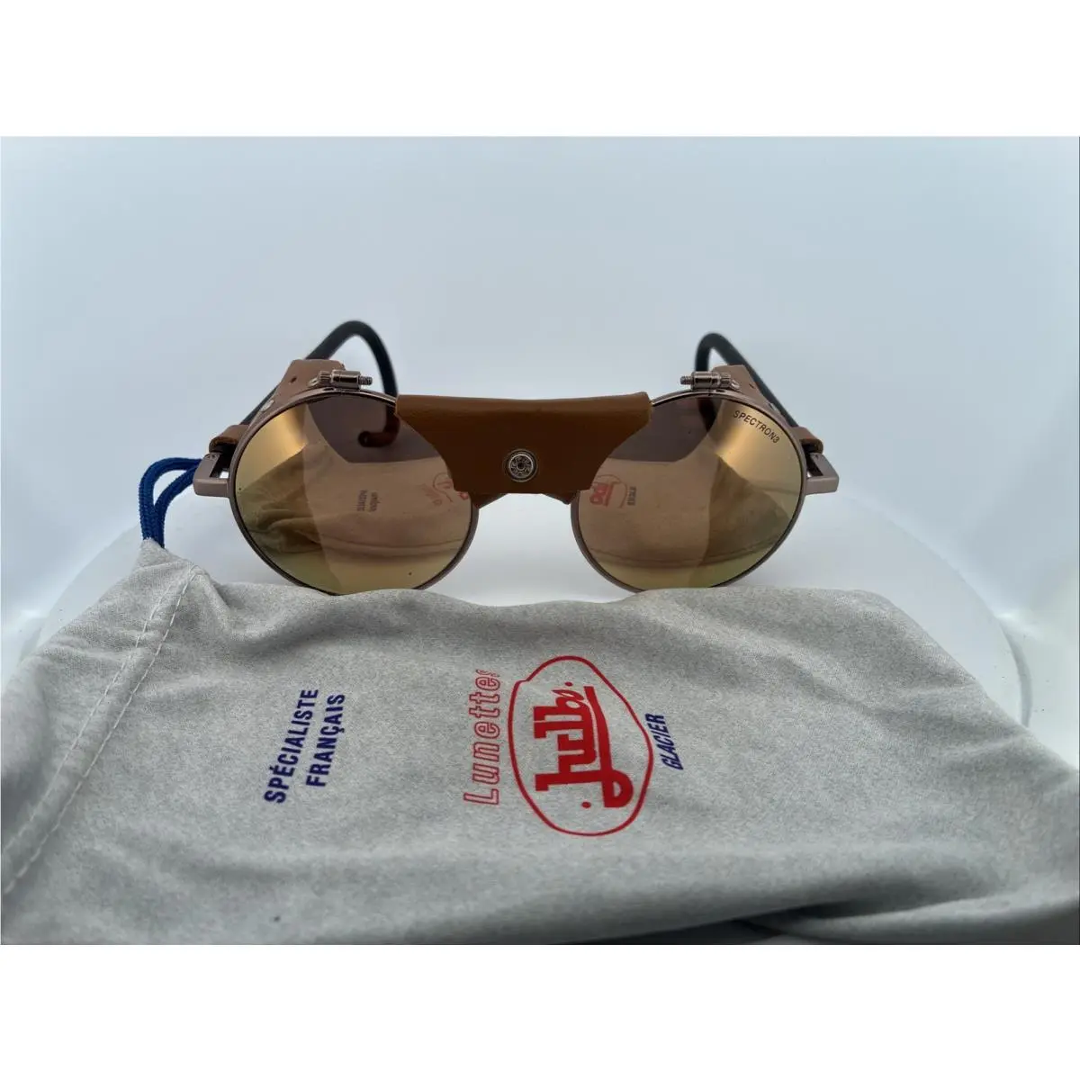 Julbo Vermont Cham Glacier Sunglasses Spectron 3 Copper Leather Shields Nib