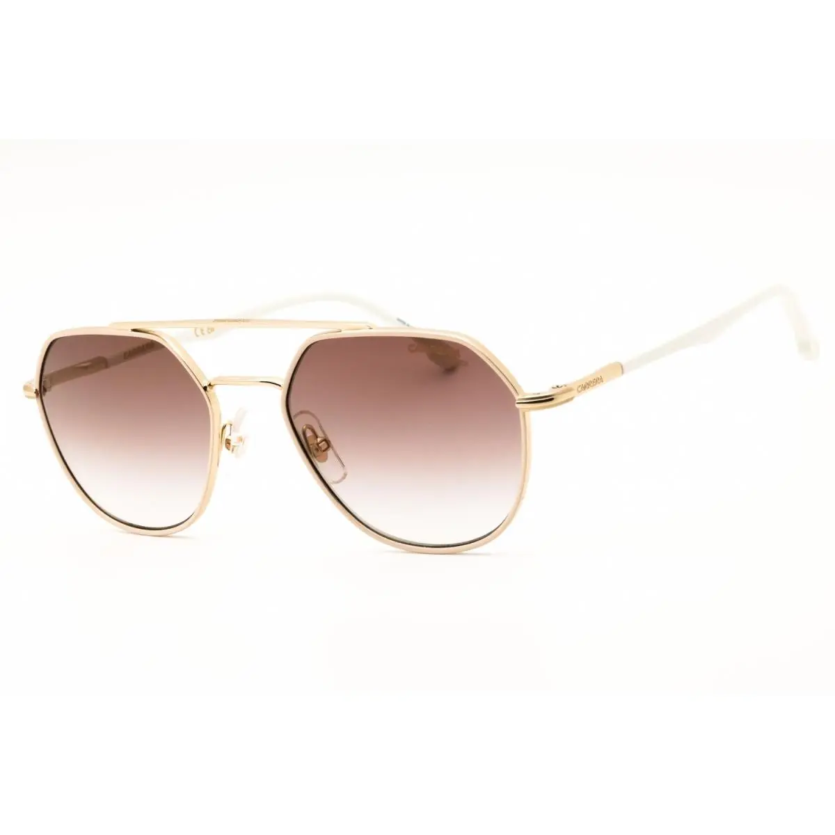 Carrera 303 S Vvp YK Sunglasses Gold Ivory Frame Gold Brown Lenses 53mm