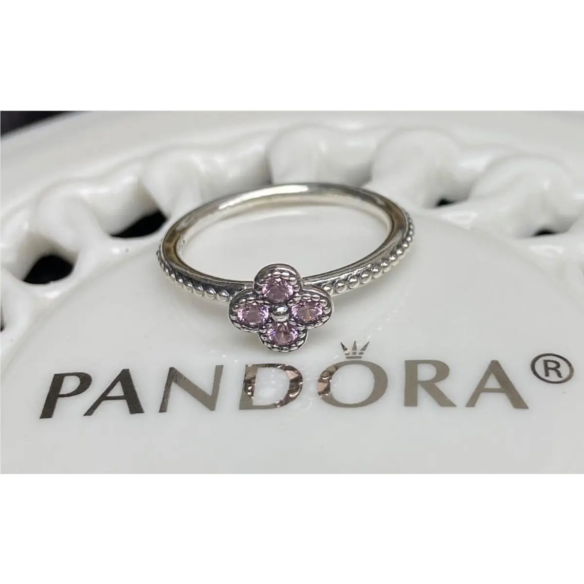 Pandora Oriental Blossom Ring 191001PCZ