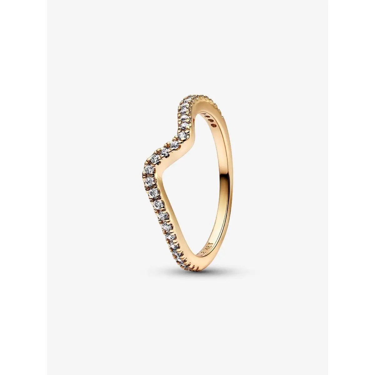 Sparkling Wave Ring-192539C01 182539C01 162539C01 Gold - 162539C01 by Pandora