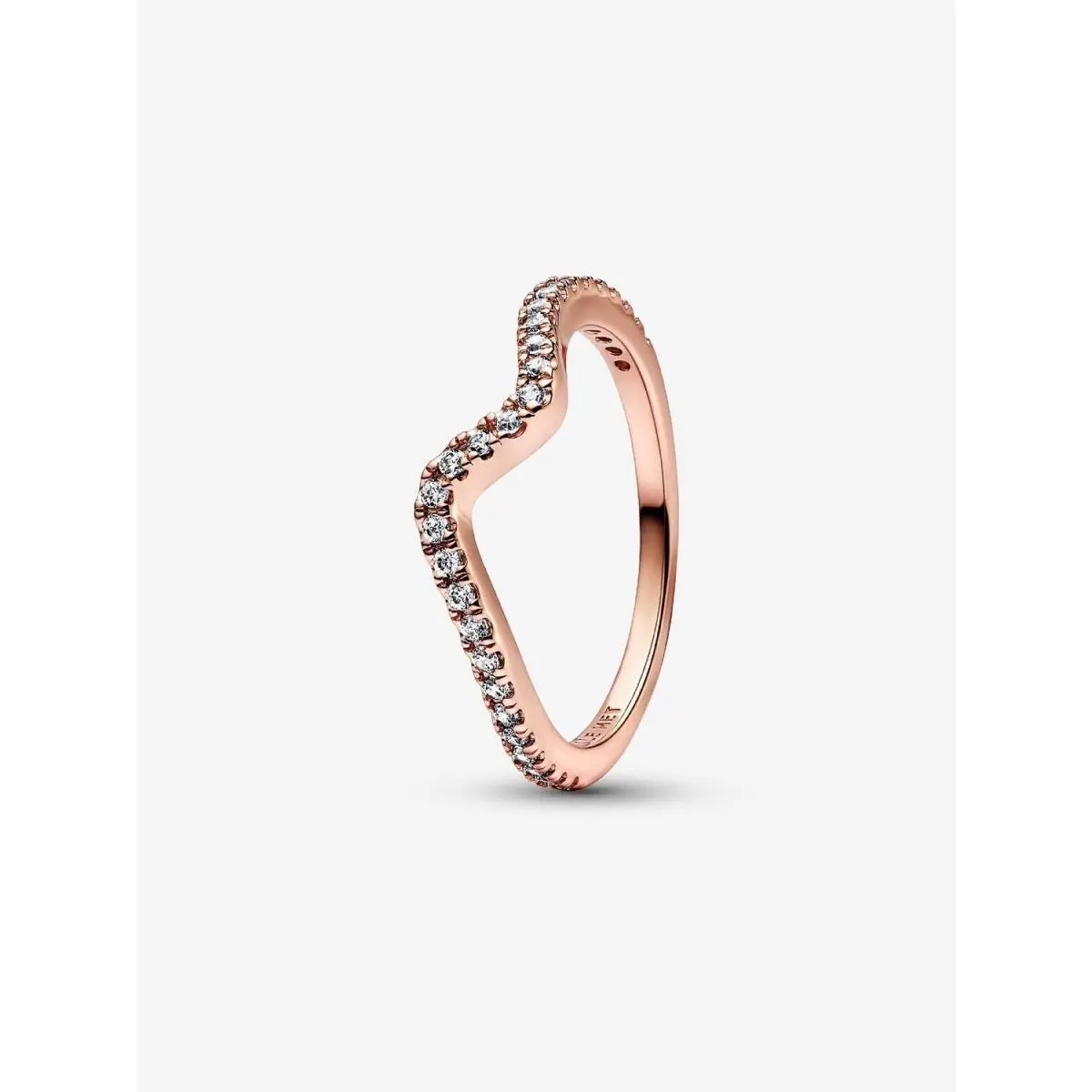 Sparkling Wave Ring-192539C01 182539C01 162539C01 Rose Gold - 182539C01 by Pandora