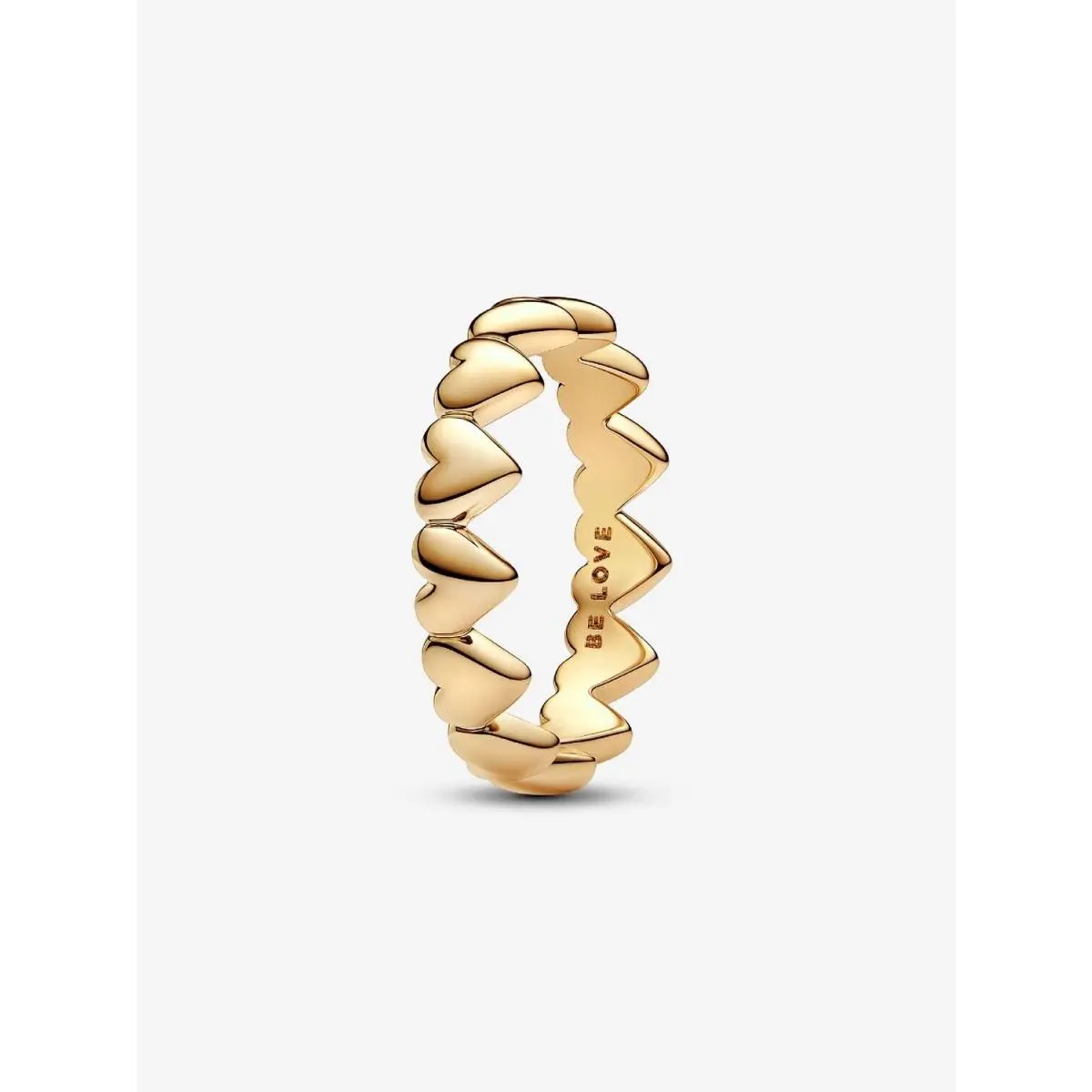 Row of Hearts Ring- 193427C00 183427C00 163427C00 Gold by Pandora