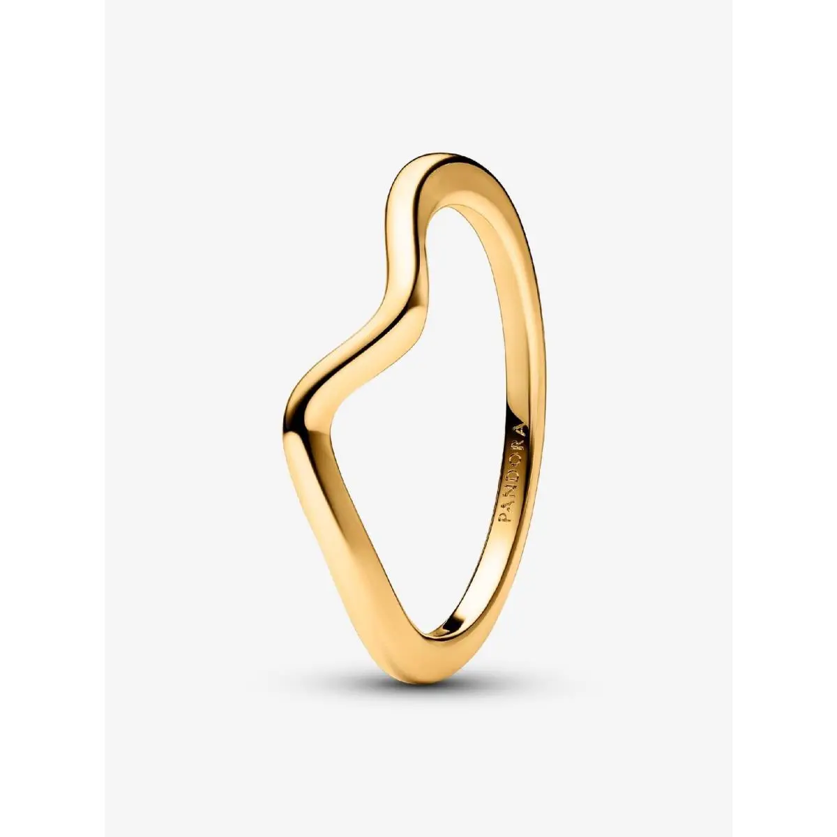 Polished Wave Ring-193095C00 183095C00 163095C00 Gold - 163095C00 by Pandora
