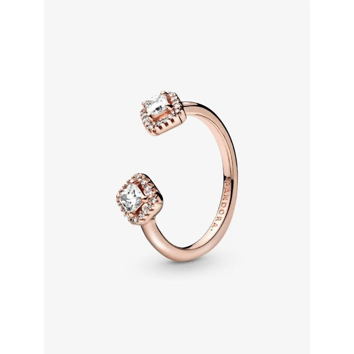 Square Sparkle Open Ring-188506C01 with Gift Box by Pandora