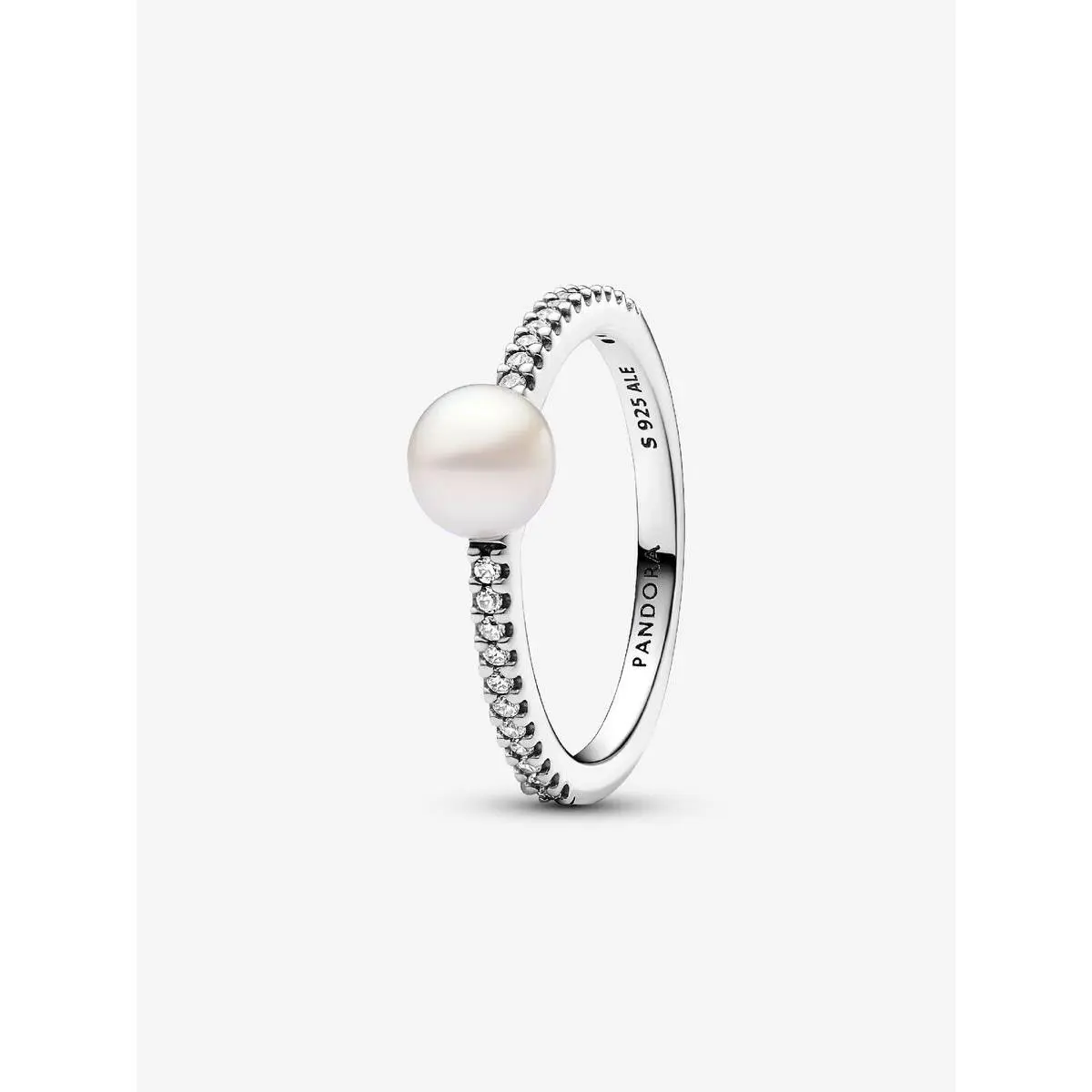 Treated Freshwater Cultured Pearl Pavé Ring-193158C01 with Gift Box by Pandora