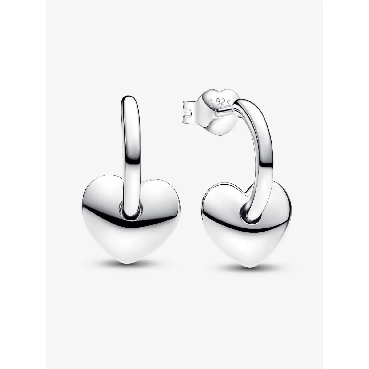 Heart Open Hoop Earrings-293460C00 by Pandora